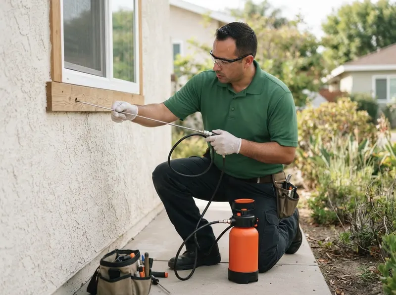 Drywood Termite Precision Gallery Injection in Riverside, CA